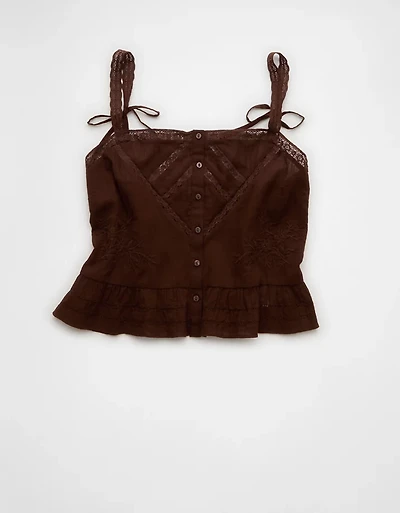 AE Fitted Peplum Cami