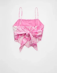 AE Linen-Blend Bandana Top