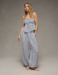 AE Tie-Front Smocked Tube Top
