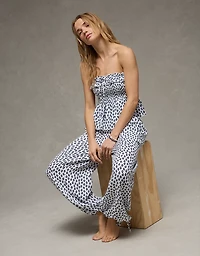 AE Tie-Front Smocked Tube Top