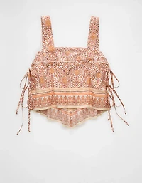 AE Cropped Side-Tie Bandana Cami