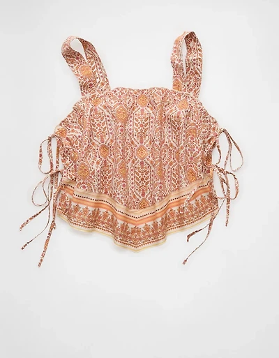 AE Cropped Side-Tie Bandana Cami