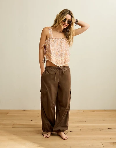 AE Cropped Side-Tie Bandana Cami