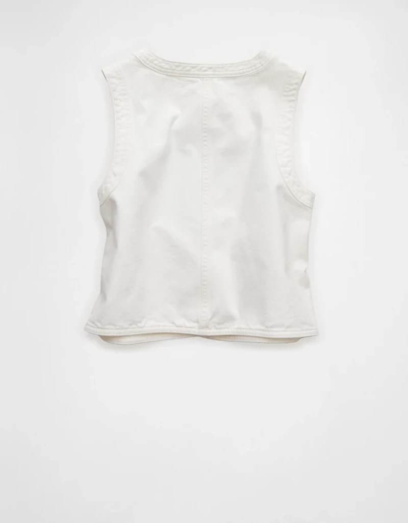 AE High-Neck Denim Vest
