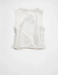 AE High-Neck Denim Vest