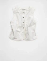 AE High-Neck Denim Vest