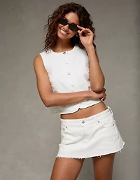 AE High-Neck Denim Vest
