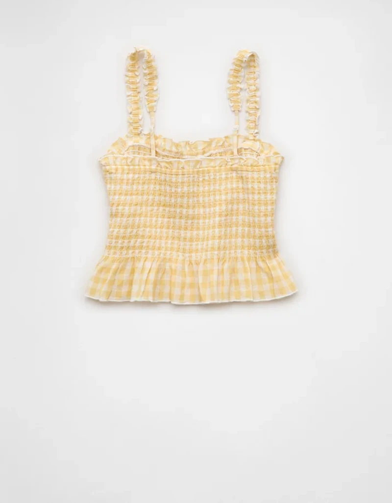 AE Smocked Button-Up Cami