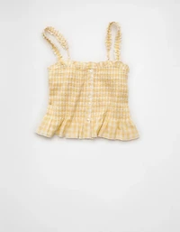 AE Smocked Button-Up Cami