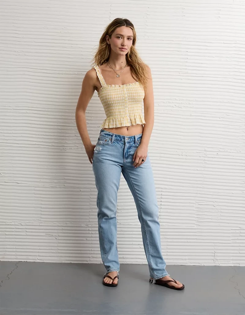 AE Smocked Button-Up Cami