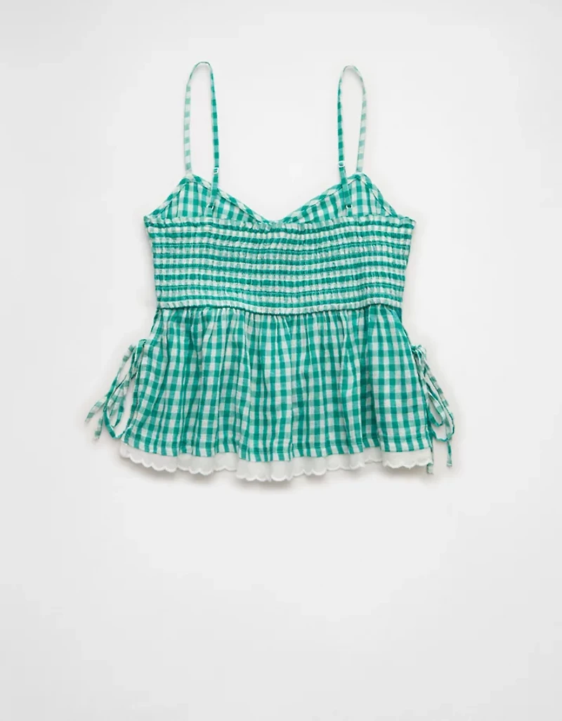 AE Gingham Side-Tie Cami