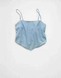AE Denim Bandana Top
