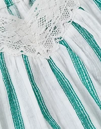 AE Cropped Lace-Trim Cami