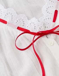 Blouse à manches courtes avec ruban AE