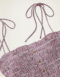 AE Smocked Button-Up Cami