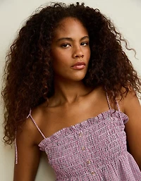 AE Smocked Button-Up Cami