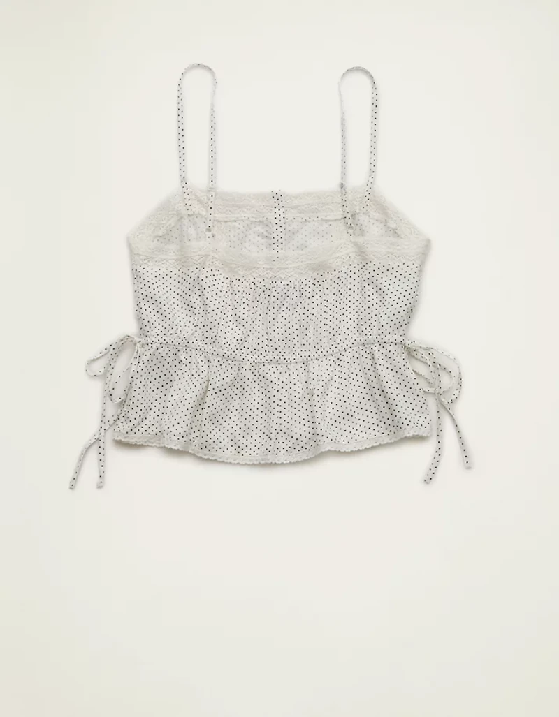AE Tie-Waist Button-Up Cami
