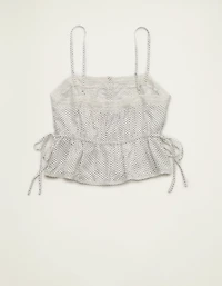 AE Tie-Waist Button-Up Cami