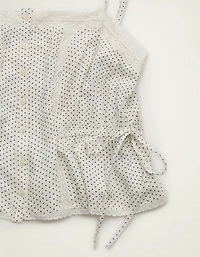 AE Tie-Waist Button-Up Cami