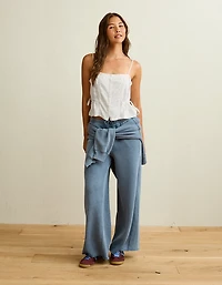 AE Tie-Waist Button-Up Cami