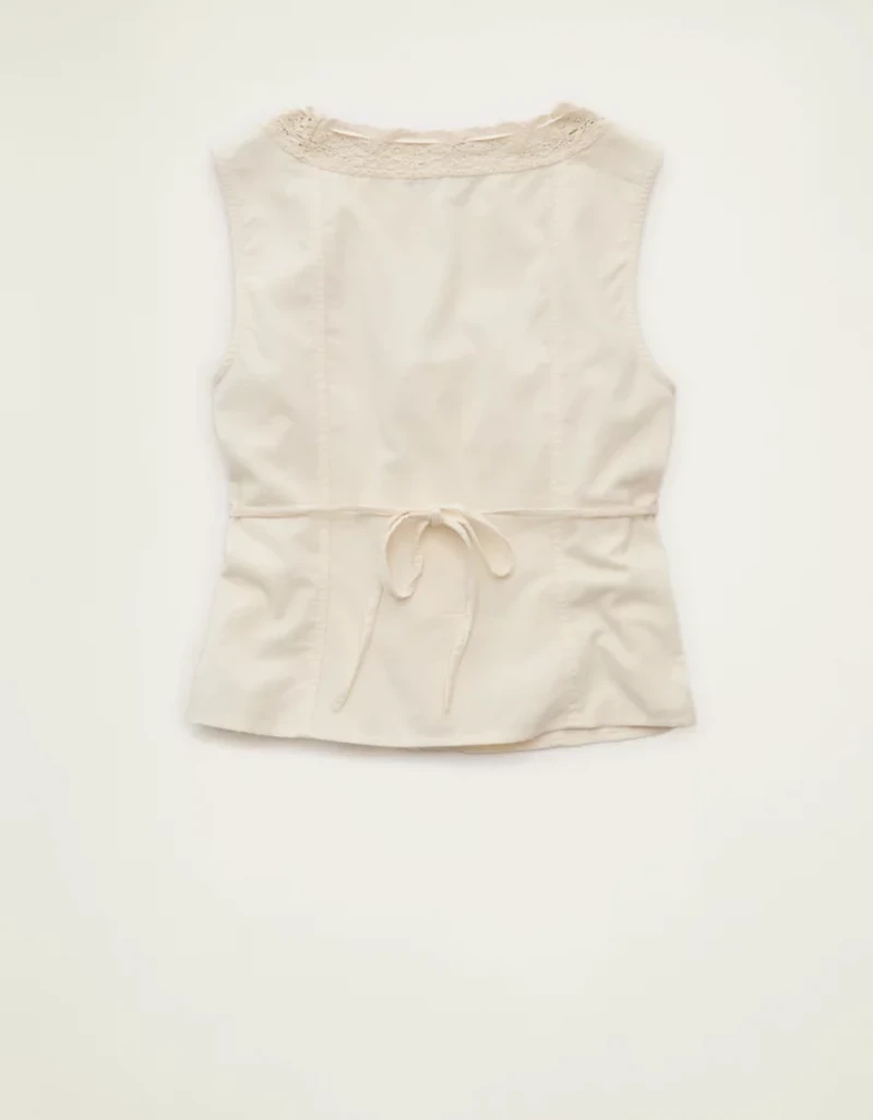 AE Lace-Trim Scoop Neck Tank
