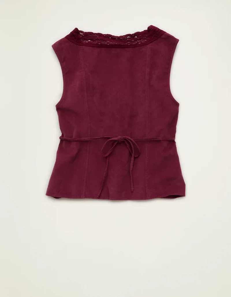 AE Lace-Trim Scoop Neck Tank