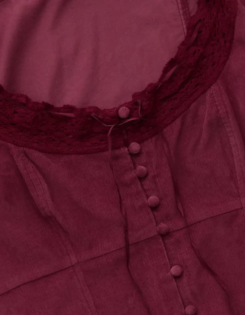 AE Lace-Trim Scoop Neck Tank