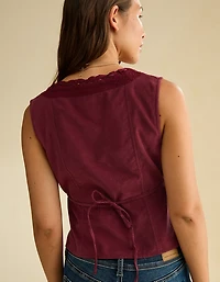 AE Lace-Trim Scoop Neck Tank