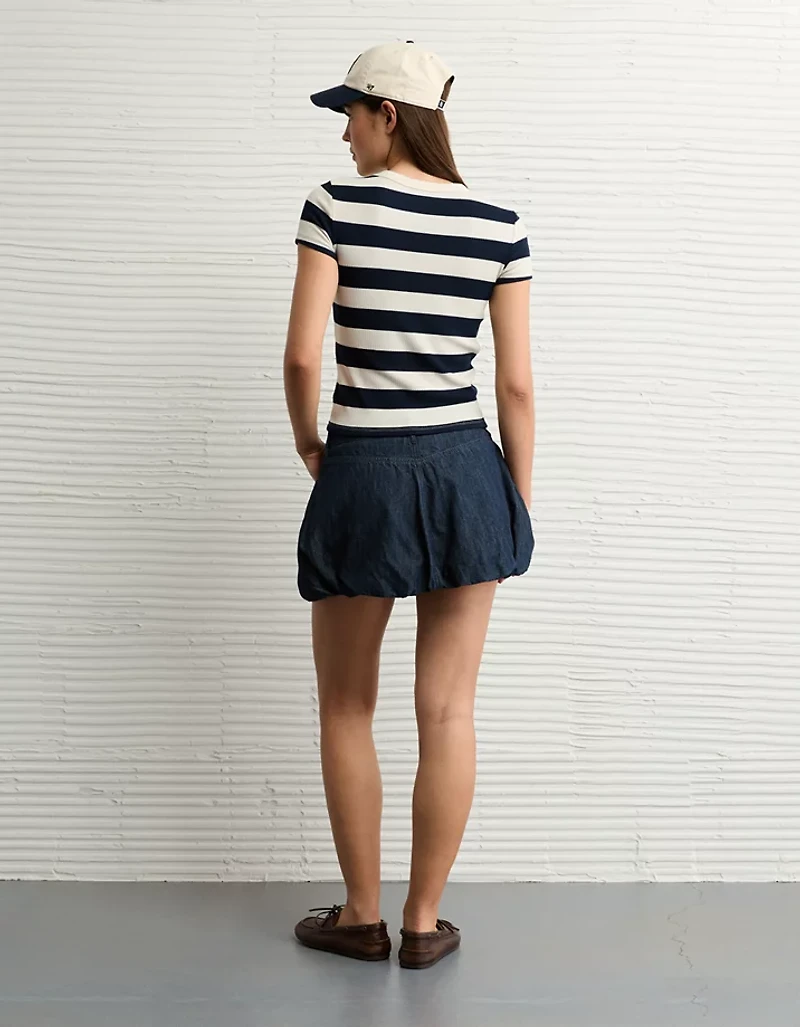 AE Waffle Hey Baby Tee