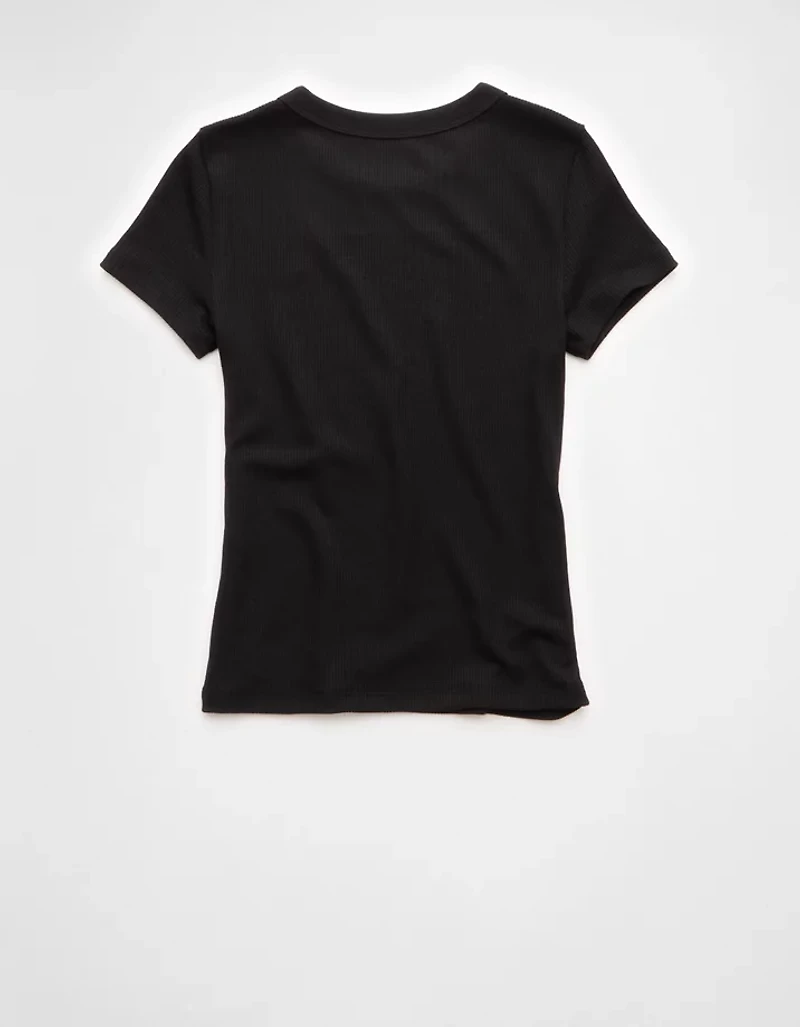 AE Waffle Hey Baby Tee