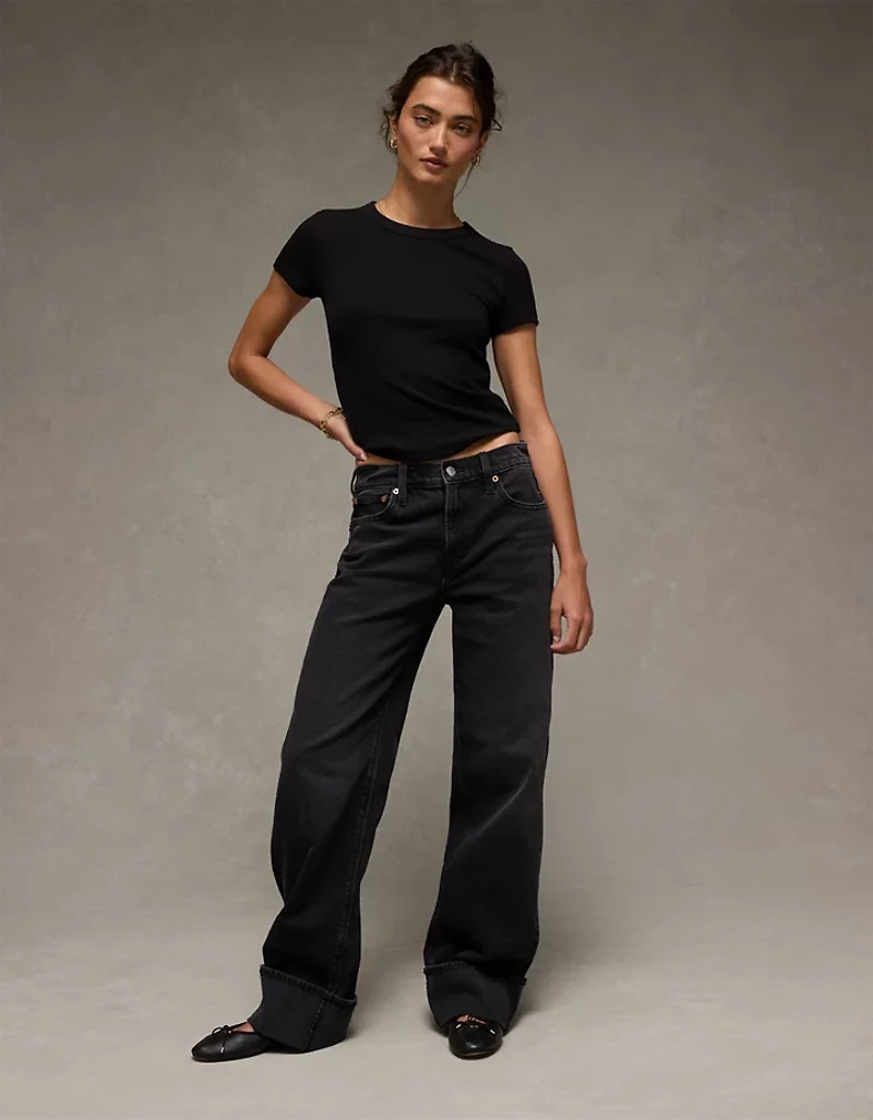 AE Waffle Hey Baby Tee