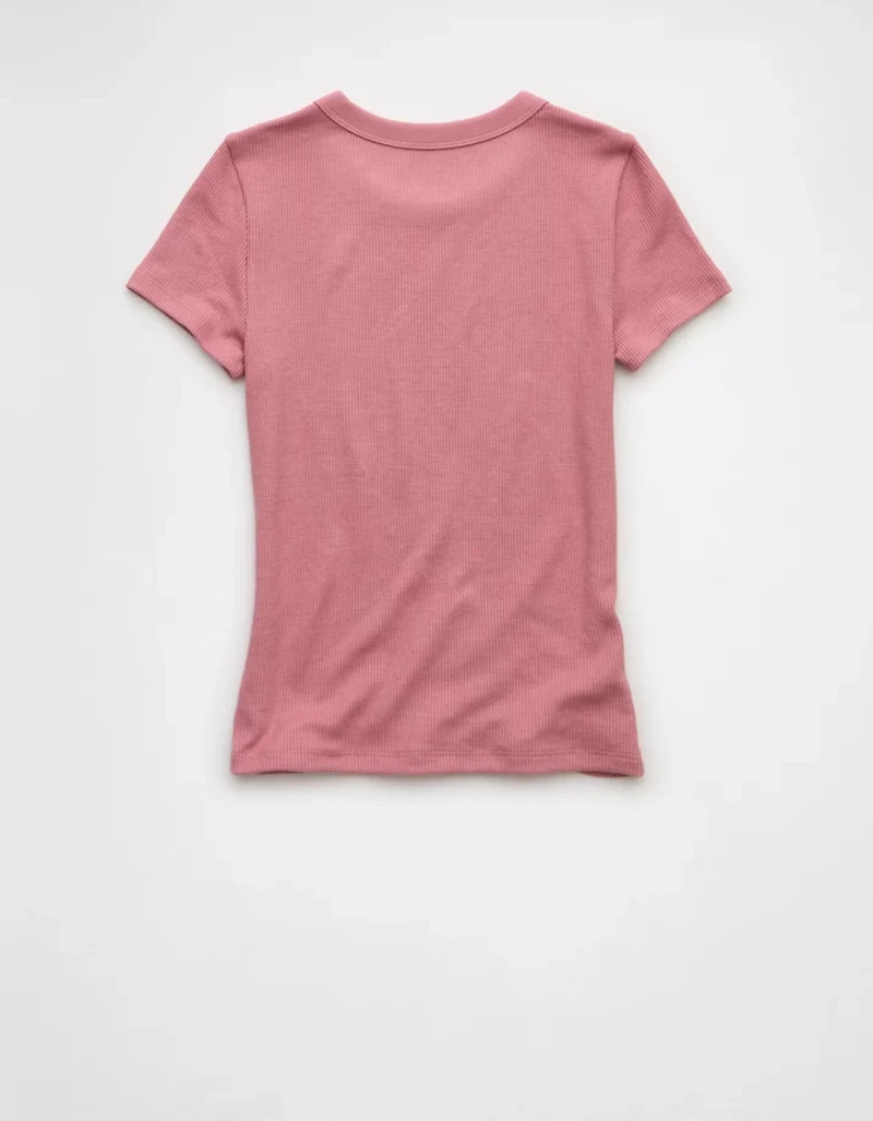 AE Waffle Hey Baby Tee