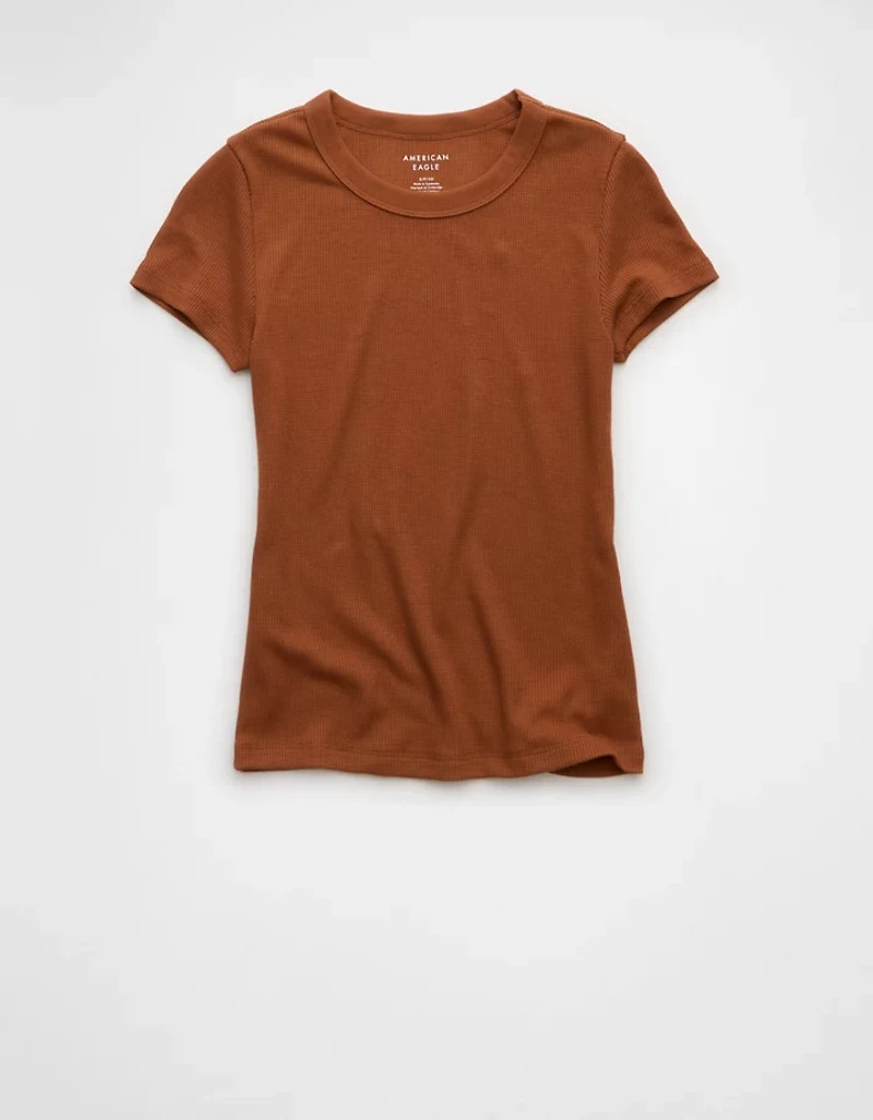 AE Waffle Hey Baby Tee