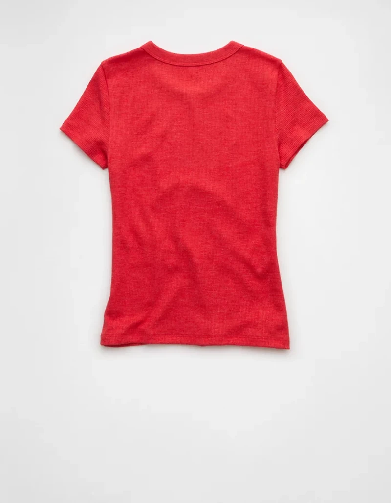 AE Waffle Hey Baby Tee