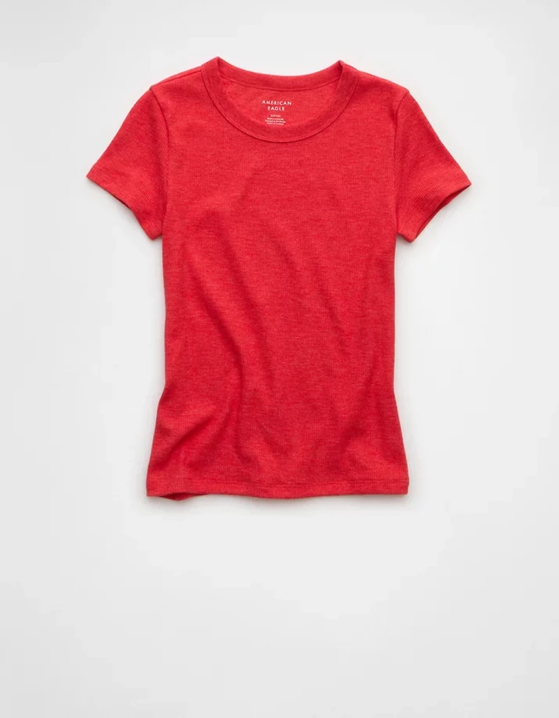 AE Waffle Hey Baby Tee