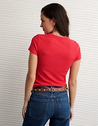 AE Waffle Hey Baby Tee