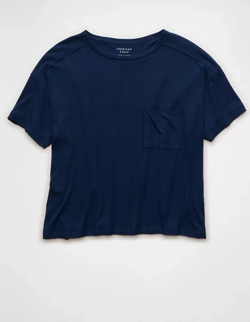 AE Soft & Sexy Ribbed Pocket T-Shirt