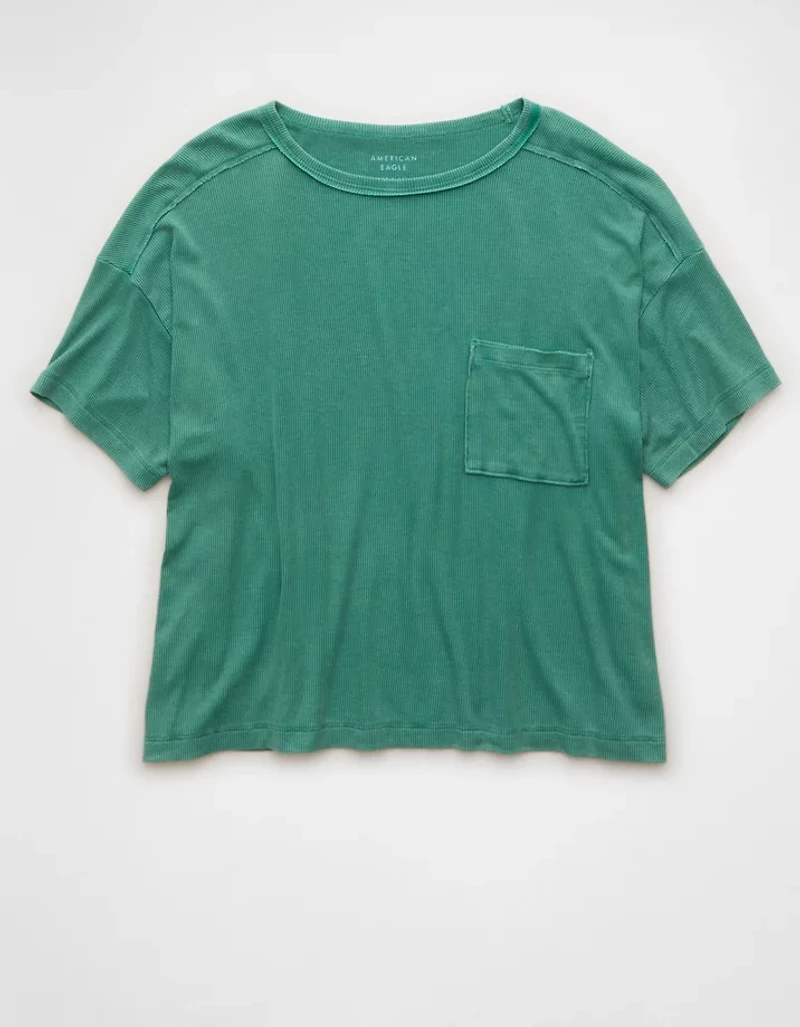 AE Soft & Sexy Ribbed Pocket T-Shirt