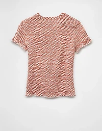 AE Smocked Hey Baby Tee