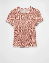 AE Smocked Hey Baby Tee