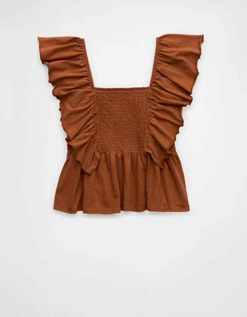 Chemise nuisette en tricot à manches évasées Vive le soleil AE