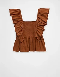 Chemise nuisette en tricot à manches évasées Vive le soleil AE
