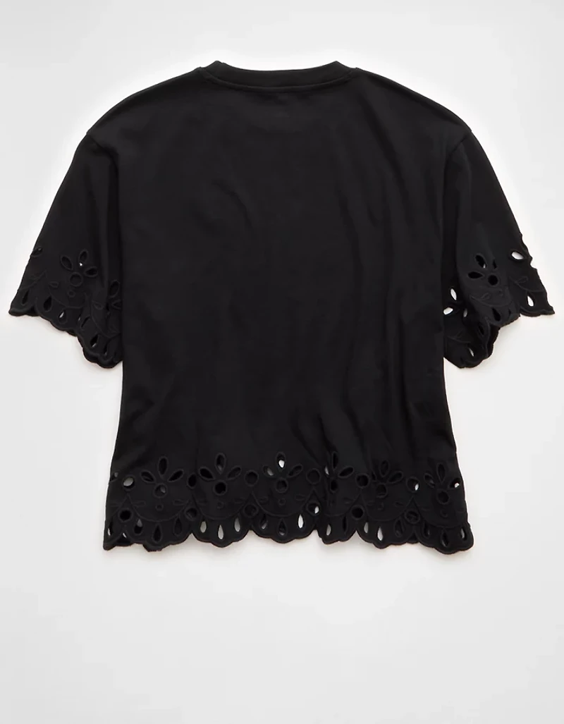 AE Boxy Eyelet T-Shirt