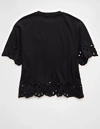 AE Boxy Eyelet T-Shirt
