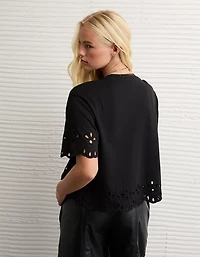 AE Boxy Eyelet T-Shirt