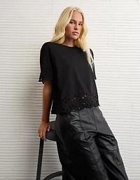 AE Boxy Eyelet T-Shirt