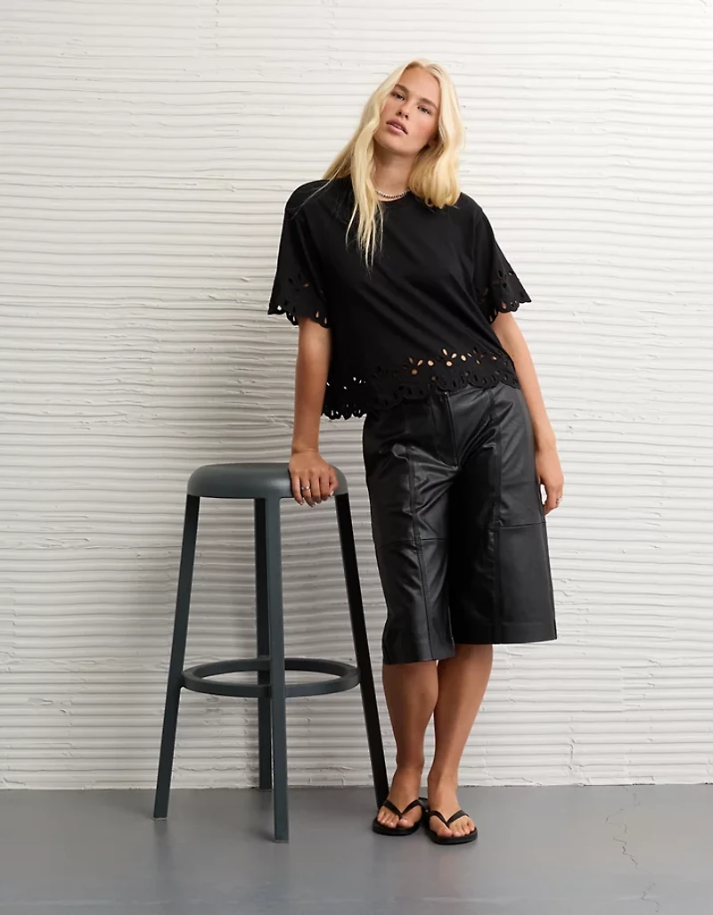 AE Boxy Eyelet T-Shirt