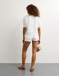 T-shirt droit à œillets AE