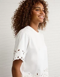 AE Boxy Eyelet T-Shirt