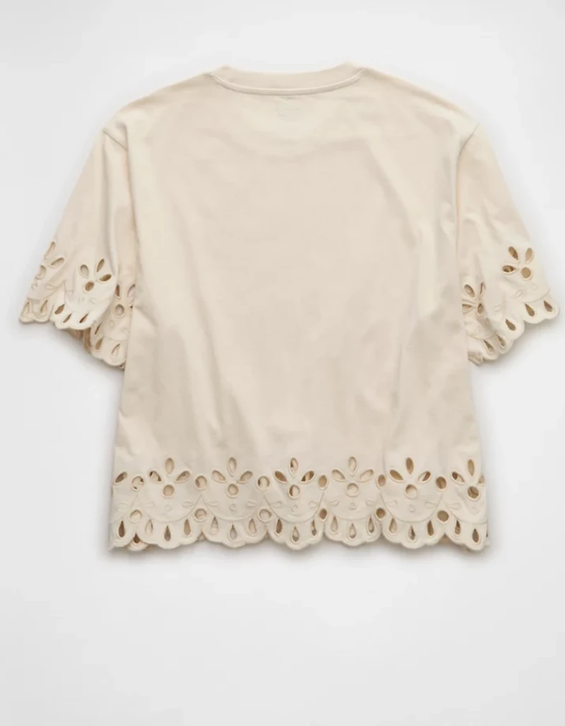 AE Boxy Eyelet T-Shirt